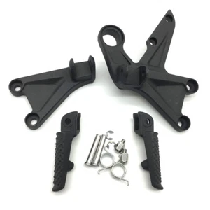 For Honda CBR1000RR 2008-2018 Black Front Rider Foot Peg Rest Bracket Rearsets - Foto 1 di 6