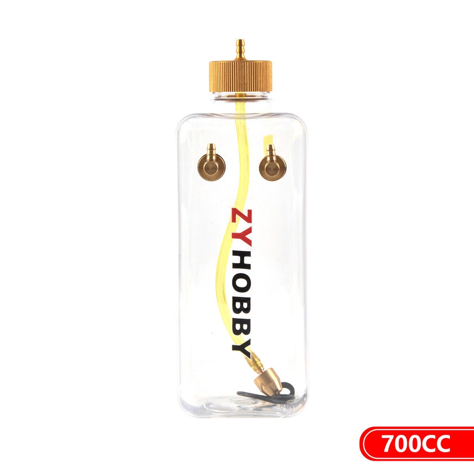 1PC 700CC 700ML Transparent Plastic Fuel Tank Oil Box For Gas Airplane RC Model - Image 1 of 4