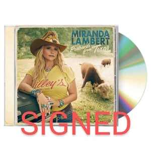 Miranda Lambert SIGNED Postcards From Texas CD New - Foto 1 di 1
