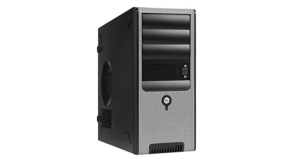 IN WIN C-Series C583 C583.CQ450TB3 black/silver USB/Audio Mini Tower Chassis - Image 1 of 1