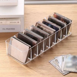 Dividers Card Storage Box High Capacity Photo Card Organizer Sundries - Imagen 1 de 9