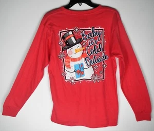 T-Shirt Southern Y'all Christmas in the South Baby It's Cold Outside LS - Bild 1 von 10