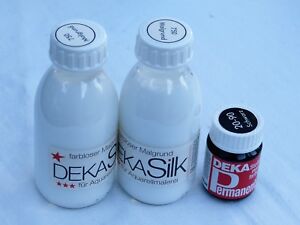 DEKA SILK Colourless/Neutral COVERING (ANTI-SPREAD) & BLACK PERMANENT PAINT