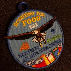 Scouting for Food Boy Scouts of America BSA Patch 2012 Suntrust Publix - Picture 1 of 2