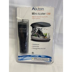 Aqueon Small Aquarium Submersible Mini Flat Heater Up to 5 Gallon 10 Watts - Picture 1 of 3