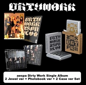 aespa Dirty Work Single Album 2 Jewel Ver + Photobook Ver + 2 Case Ver Set - Picture 1 of 4