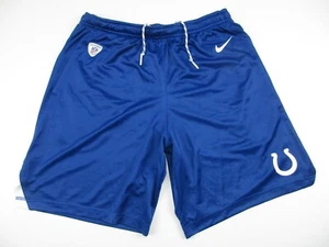 Mens Large Indianapolis Colts Nike Dri Fit Training Shorts blue 2017 team issue - Picture 1 of 8