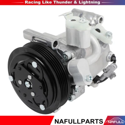 Compresor de aire acondicionado y embrague para Suzuki SX4 2007-2008 2009 2,0 L 5 ranuras polea Foto 1 de 4