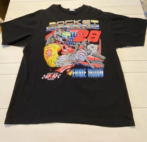 Vintage Nascar T-Shirt Ernie Irvan Rocket Man 28 RYR Made USA Single Stitch XL - Picture 1 of 10
