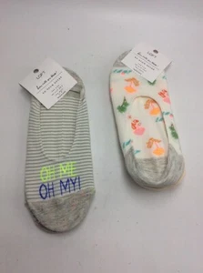 $19 Loft no show socks 4 pairs of socks beach & oh me oh my #31 - Picture 1 of 4
