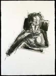 Kunst in der DDR 1989. Grosse Lithographie Steffen VOLMER (*1955 D) handsigniert - Picture 1 of 2