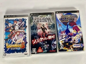 Lot3 PSP Summon Night 5 & Undead Knights & Disgaea: Hour of Darknes - Japan Game - Picture 1 of 24
