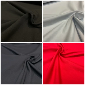 Plain Cotton stretch Jersey knit dress baby grow T-shirt fabric 158cm Wide M1587 - Picture 1 of 17