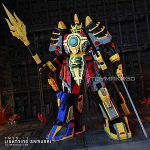 Lightning Samurai Zord, Power Ranger Megazord, figura de impresión 3D totalmente móvil - Imagen 1 de 10