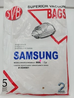 NUEVAS bolsas de vacío Samsung para bote modelo 8000/9000 XSM901 5 bolsas Foto 1 de 2