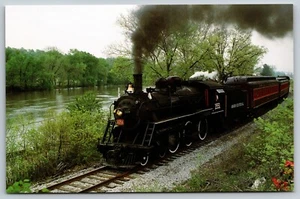 OHIO CENTRAL RAILROAD Buckeye Route 1989 train Muskingham River vtg Postcard A87 - Picture 1 of 2