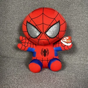 ty Beanie Buddies Marvel Spiderman 11in Tall Plush  - Picture 1 of 7