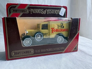 VTG NIB MATCHBOX MODELS OF YESTERYEAR 1930 MODEL A FORD VAN - TOBLERONE #Y-22 - Picture 1 of 5