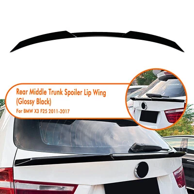 Kit de carrocería de techo labio alerón trasero negro brillante de 1 pieza para BMW X3 F25 2011-2017 2012 Foto 1 de 4