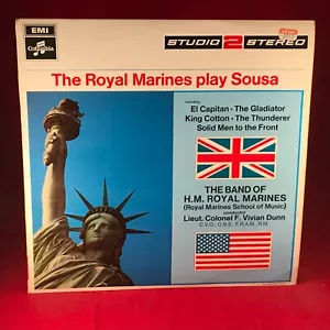 THE BAND OF H.M. ROYAL MARINES Play Sousa 1968 UK Vinyl LP Military EXCELLENT - Picture 1 of 5