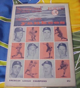 1965 NY YANKEES Game Program Vs Minnesota - Yankee Stadium - unscored - Picture 1 of 7