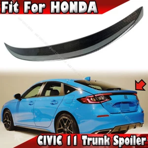 22+ Carbon Fits Honda Civic 11th Hatchback FE FL Rear Trunk Spoiler P Style - Bild 1 von 3
