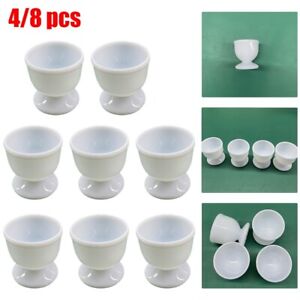 Durable White Egg Cups for the Whole Family Elegant Addition to Any Kitchen