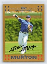 MATT MURTON 2007 Topps Gold Parallel Card #175 Chicago Cubs 0662/2007