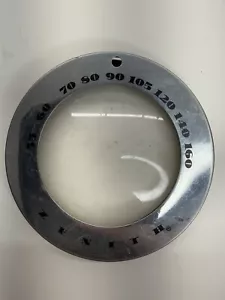 Vintage Zenith Radio Quadrante Escutcheon Lunetta Lente Copriobiettivo Convesso 4,5 Pollici - Foto 1 di 8