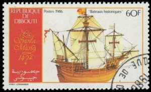 DJIBOUTI 614 - Voyages of Columbus "Santa Maria" (pa62753) - Picture 1 of 1