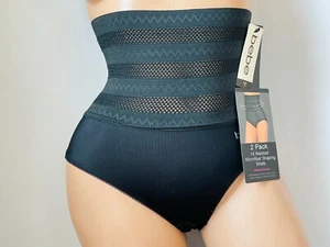 2 Women High Waist BRIEFS MEDIUM Compression abs Shaping Panties Slim Shaper S-X - Picture 1 of 12