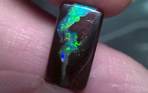 7.32cts natural Boulder opal, stunning amazing pattern & multicolour *see video* - Picture 1 of 6