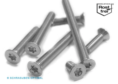 Senkschrauben Torx ISO 14581 / DIN 965 TX M2 M2,5 M3 M4 M5 M6 M8 EDELSTAHL V2A - Bild 1 von 4