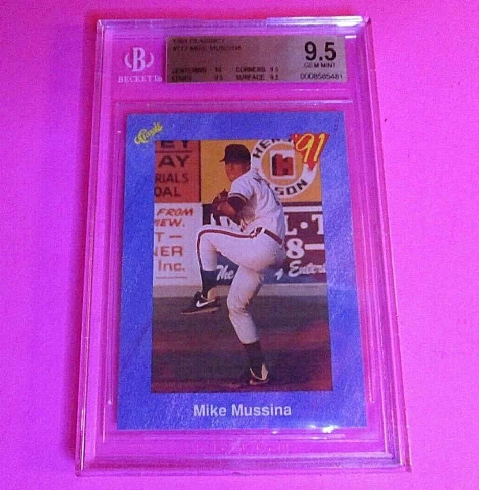 Mike Mussina 1991 Classic Baseball Rookie #T17 RC - BGS 9.5 True Gem Mint w 10 - Image 1 of 2