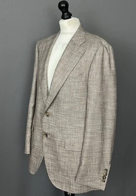 CANALI BLAZER - CASHMERE & SILK SPORTS JACKET - Men's Size IT 54 - 44" Chest 2XL - Image 1 of 4
