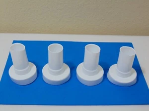 4 Rubbermaid Configuration Clothes Rod End Caps Only White Fasttrack Closet - Picture 1 of 1