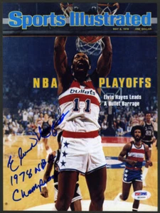 Elvin Hayes SIGNED 8x10 Photo SI 78 Champ Washington Bullets PSA/DNA AUTOGRAPHED - Picture 1 of 1