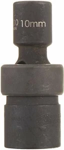 3/8" Drive Universal Impact Sockets, 6 Point, METRIC, Black Finish, Williams - Picture 1 of 3