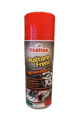 Pulitore Freni Auto Moto Rhutten per Sgrassare dischi pinze pattini Spray 400 ml
