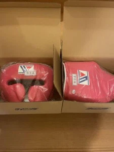 Winning Boxing Head gear CO-FG-2900 and Cup Protector CPS-500 Pink size L Set - Picture 1 of 1