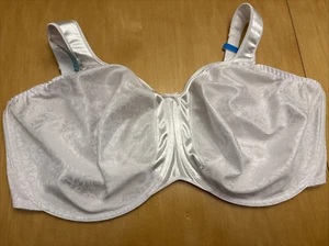 Bali "Satin Tracings" 3562 white Underwire Bra 48DDD *NEW* $48 - Picture 1 of 5