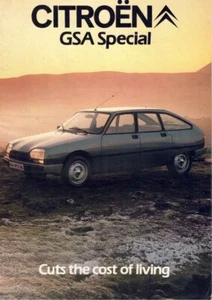 Katalog Prospekt Citroën GSA Special 10/1980 Großbritannien / U.K. - Bild 1 von 2