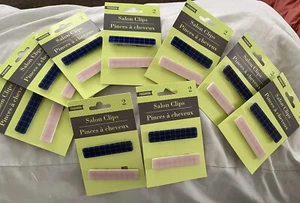 9 packs Of Salon Hair Clips 2 Per Pack Blue And Pink New - Picture 1 of 3