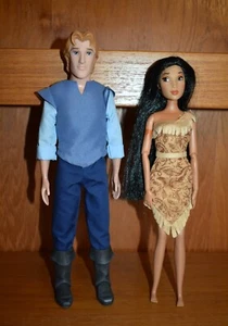 Disney Store Clásico Pocahontas y John Smith ¿MOLDE FACIAL LIMITADO? Juego de muñecas - Imagen 1 de 13