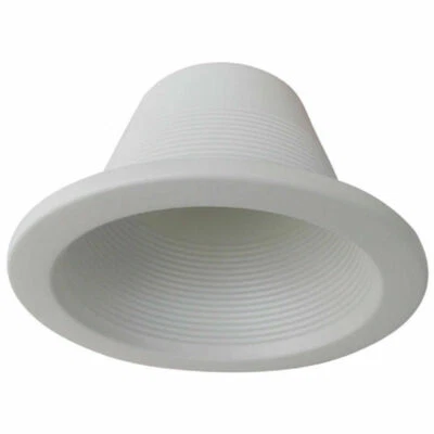4" Utilitech White Baffle Recessed Light Lighting Trim Fits Housing 4 in. READ - Image 1 of 4