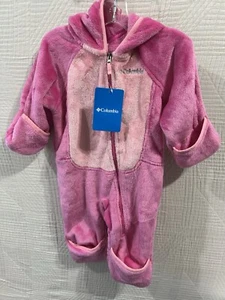 Nuevo con etiquetas Columbia Pink Foxy Baby Sherpa Bunting Talla 6/12 M Nuevo - Imagen 1 de 5