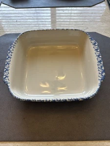 GERALD HENN Spongeware 8x8 Baking Casserole Square Dish Bowl - Picture 1 of 4