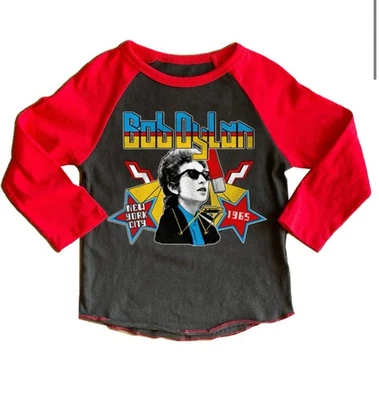 Rowdy Sprout Boys Bob Dylan Recycled Raglan Tee Bundle Of 4 Tees Sizes 6,8,10,12 - Image 1 of 4