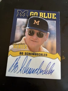Bo Schembechler TK Legacy Michigan Football Autograph Card - Picture 1 of 2