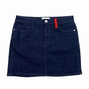 Current Elliott gonna donna 30 blu 5 tasche mini fondo corto denim elasticizzato - Foto 1 di 4